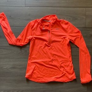 orange nike quarter zip
